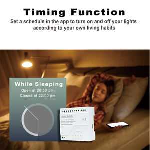 Interruptor Inteligente para <span class=keywords><strong>Puerta</strong></span> Enrollable EWeLink, Relé Wifi de 4 Canales, CA CC 7-32V, Módulo de <span class=keywords><strong>Motor</strong></span> de Cortina con Función de Bloqueo Automático - Product Image 3