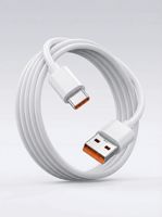 Câble de charge USB Type-C avec charge rapide 6A en PVC pour téléphones mobiles