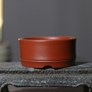Maceta de Arcilla Zhu Ni Hecha a Mano, Mini Bonsái de Palma, Decoración para Mesa de Té, Maceta Pequeña - Product Image 2