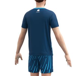 Polo de tennis professionnel en polyester durable avec col boutonné, maillot de pickleball, uniforme de badminton - Product Image 6
