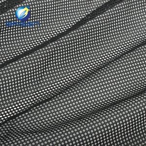 Venta al por mayor negro perforado transpirable 100 tela de punto simple de poliéster de <span class=keywords><strong>malla</strong></span> - Product Image 3