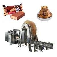 Linha de produção automática completa da máquina do biscoito do bolinha revestida do chocolate