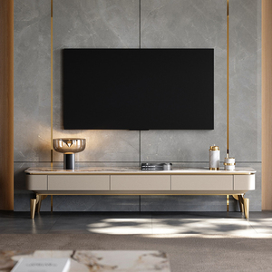 Latest Design Living Room Furniture Luxury <strong>Tv</strong> <strong>Stand</strong> and Coffee Table Set <strong>Oval</strong> Coffee Table and Square <strong>TV</strong> <strong>Stand</strong> Combination - Product Image 2