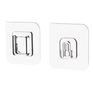 Soporte Adhesivo Acrílico para Cables, Gancho Individual de 5.8x5.8cm, Impermeable, Montaje en Pared sin Perforación - Product Image 1