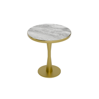 Table de salle à manger moderne en acier inoxydable, couleurs personnalisables, design robuste pour restaurant et salon