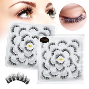 Extensions de cils 3D œil de chat en faux vison faites à la main, douces et naturelles, 5 paires, paquet de cils en bande artisanaux avec logo personnalisé - Product Image 6