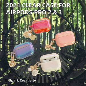 Air Pods Pro Estuche de carga de segunda/tercera generación-Edición transparente de moda Compatible con carga inalámbrica <span class=keywords><strong>IOS</strong></span> 16 - Product Image 2