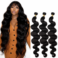 Vente en gros usine – Tissages de cheveux humains brésiliens lisses et bouclés de toutes textures, extensions à trame pour femmes