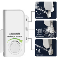 En gros, Accessoire de bidet intelligent pour toilettes, sans électricité, ultra-mince, avec double buse, auto-nettoyant, type Shattaf