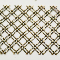 Décoration de plafond en treillis métallique tissé en acier inoxydable - Treillis métallique personnalisable