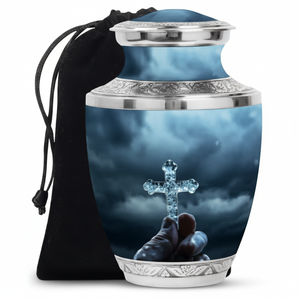 Urnes en laiton pour hommes et femmes urnes décoratives pour cendres adultes urnes de crémation urnes faites à la main urnes funéraires - Product Image 1