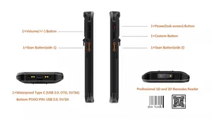 Terminal <span class=keywords><strong>de</strong></span> datos móviles Android 13 PDA <span class=keywords><strong>de</strong></span> 5,5 pulgadas, escáner <span class=keywords><strong>de</strong></span> <span class=keywords><strong>código</strong></span> <span class=keywords><strong>de</strong></span> <span class=keywords><strong>barras</strong></span> 2D GMS GPS NFC para almacén logístico, stock <span class=keywords><strong>de</strong></span> datos móviles <span class=keywords><strong>de</strong></span> mano - Product Image 3