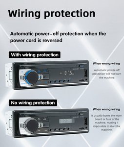 Đa phương tiện xe stereo duy nhất DIN Led âm thanh và tay-miễn phí gọi điện thoại MP3/<span class=keywords><strong>usb</strong></span>-in FM Đài phát thanh với điện - Product Image 3