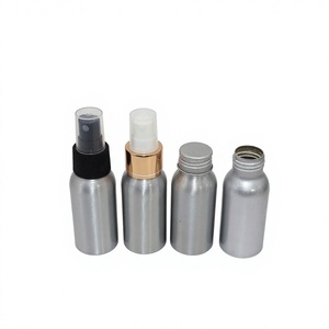 Flacon cosmétique en aluminium pur à 99,7 % avec pulvérisateur et compte-gouttes, 30 ml, réutilisable, écologique, imprimé offset, marque personnalisée - Product Image 1