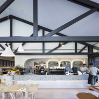 Estructura de Acero Prefabricada Ligera para Cafetería, Bar, Centro Comercial, Centro de Arte, Galería, Museo, Supermercado, Soldadura