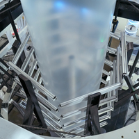 Machine de soufflage de film LDPE intelligent à 2 couches, co-extrusion ABA, avec PLC et unité de dosage gravimétrique pour la fabrication de sacs de courses