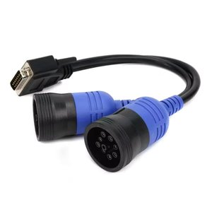 Cable adaptador Deutsch <span class=keywords><strong>Y</strong></span> de 6 <span class=keywords><strong>y</strong></span> 9 pines para diagnóstico de camiones, conector OBD2 para Nexiq2 USB <span class=keywords><strong>Link</strong></span> 125032, camión diésel, DB 15 pines macho, PN 405048 - Product Image 5