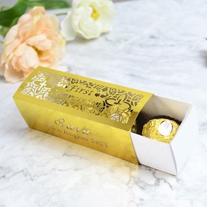 Recuerdo de fiesta de <span class=keywords><strong>bautizo</strong></span>, caja de recuerdo de Cruz personalizada con corte láser para primera comunión - Product Image 4