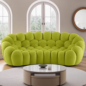 Sofá Burbuja, Sofá Extensible de Panal Comprimido al Vacío, Sofá Reclinable de Tres Plazas con Temática de Fútbol para Sala de Estar - Product Image 1