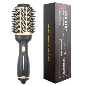 Professional Hair Dryer 3 in 1 Upgrade Anti-Scald Negative Ionic Technology Hair Straightener Ceramic Coating Hot Air Brush