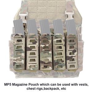 Pochette tactique rapide pour chargeur avec système Molle et sangles de retenue élastiques pour gilet de chasse et harnais de poitrine, dotée de la technologie auto-agrippante - Product Image 5
