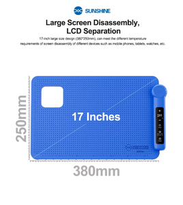 LS3 Plus 38CM X 25CM LCD dispositivo di rimozione dello schermo resistente alle alte Temperature in Silicone Pad per telefono cellulare <span class=keywords><strong>Tablet</strong></span> smontaggio LCD <span class=keywords><strong>riparazione</strong></span> - Product Image 6
