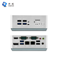 Komputer Mini industri bisnis, komputer Mini industri, kantor, Intel 5205U, Win10, Linux, LAN ganda, tanpa kipas