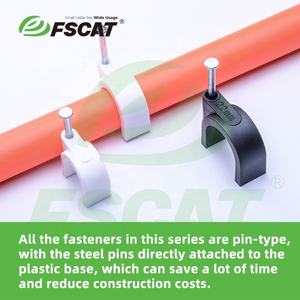 Clips de câble circulaires de type K FSCAT, clips de fixation de câble muraux durables pour câbles métalliques, clips de câble de 4 mm à 32 mm - Product Image 5