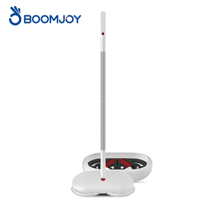 Serpillère électrique sans fil avec base autonettoyante, 2500 mAh, rechargeable, double tampon rotatif, pulvérisation d'eau, nettoyeur de sols durs - Product Image 1