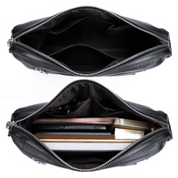 Tas tangan pria kulit asli multifungsi, tas kurir pria kulit asli, Multi fungsi, tas dompet bisnis kapasitas besar, tas selempang pria kulit asli