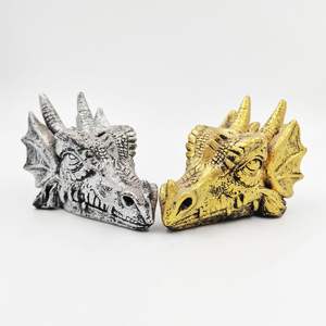 Escultura de Cabeza de Dragón de Resina Hecha a Mano Personalizada, Bola de Cristal, Decoración Creativa para el Hogar - Product Image 5