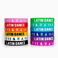 Muñequera de silicona con logotipo para baloncesto y baile deportivo de marca personalizada