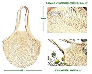Bolsas de Comestibles Reutilizables, Bolsa de Red de Algodón, Bolsa para Frutas y Verduras de Granjero - Product Image 2
