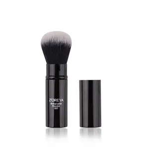 new arrivals Professional Retractable Metal Facial Kabuki Makeup Brush zoreya Adjustable Powder Cosmetic Brush