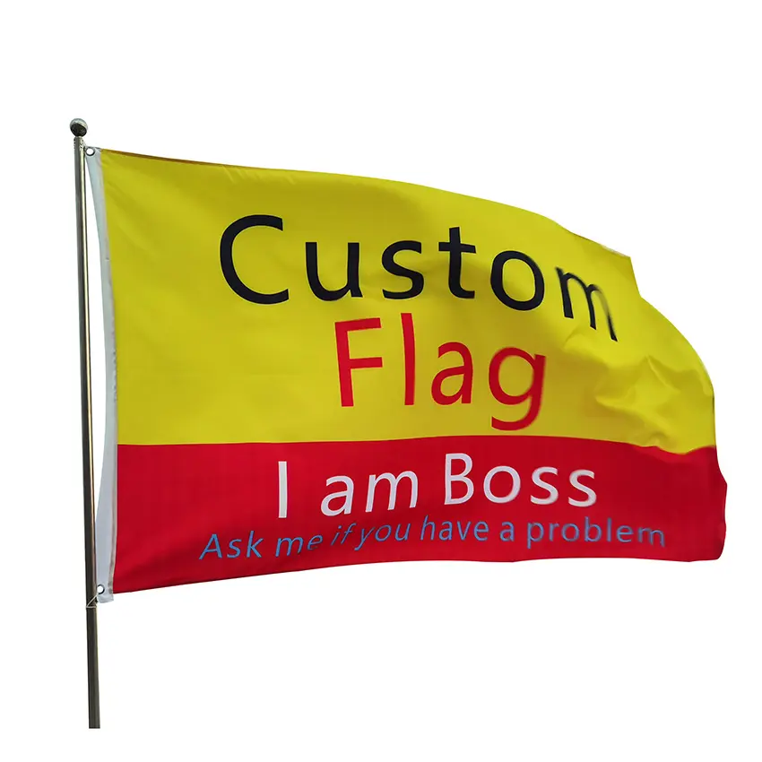 Professional Factory Supply Blank Free Logo Waterproof Custom Print Flag 3x5ft polyester national