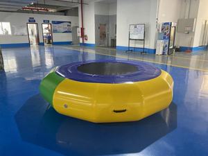 Plataforma de Trampolín Acuático Inflable EASYFUN, Interesante Colchoneta Flotante Inflable para Saltos Bungee, Parque de Aventuras Acuáticas - Product Image 3