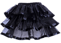 Jupon élastique gothique pour femmes, jupe en maille Burlesque Sexy, Micro Mini jupe Tutu pour dames, jupe Steampunk de Performance