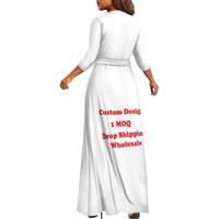 Robe de soirée décontractée pour femme, grande taille, coupe ample, col en V, longueur ras du sol, respirante, anti-plis, collection automne, idéale pour le dropshipping