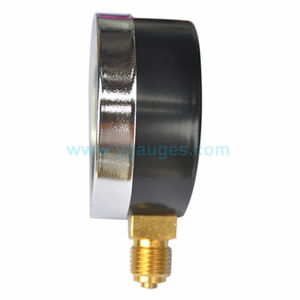 เกจวัดความดันหัวเหล็กสีดำเชื่อมต่อด้านหลังตรงกลาง - Product Image 6