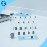 Vente en gros de flacons en verre stériles de 3 ml, stérilisés à la vapeur, emballage individuel, usine