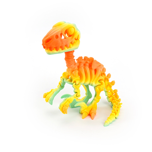 3D Printed Velociraptor Dinosaur Skeleton Series Handcrafted Plastic Glass Toy Decorations Fun and Creative Frozen Characters - Product Image 4