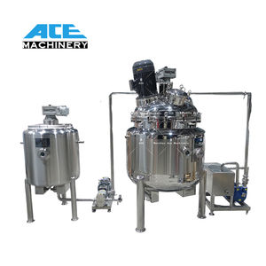 Homogénéisateur mélangeur cosmétique 300L, machine de fabrication de détergent, réservoir de mélange physique, réservoir de mélange pour brume hydratante, mélangeur - Product Image 1