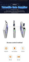 Porte battante biométrique de carte de RFID de contrôle d'accès de reconnaissance de visage de Scanner de Code de QR de tourniquet d'empreinte digitale