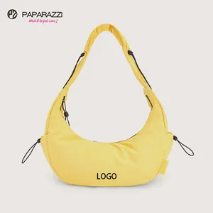 Paparazzi PA0325 Factory Waterproof Nylon Zipper Large Crossbody Bag Hobo Bags Women Ladies Shoulder