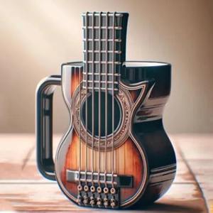 Tasse à café en forme d'instrument de musique, tasse créative, ornement en résine, cadeaux merveilleux et intéressants - Product Image 3