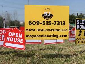 لافتات معدنية مخصصة مقاومة للماء والأشعة فوق البنفسجية على شكل حرف H مع لوح بلاستيكي فارغ مموج للحدائق والساحات - Product Image 2