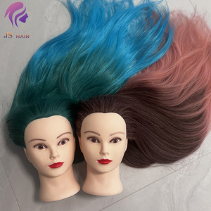 Yaki Hair Salon Hairdressing การฝึกอบรมตุ๊กตาฝึกหัดจริง<span class=keywords><strong>หัว</strong></span>หุ่นพร้อมที่ใส่แคลมป์สําหรับจัดแต่งทรงผม - Product Image 2