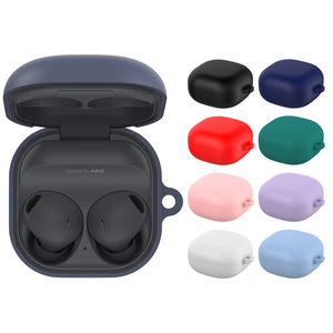 Funda protectora suave de piel de silicona mate para <span class=keywords><strong>Samsung</strong></span> <span class=keywords><strong>Buds</strong></span> <span class=keywords><strong>2</strong></span> /Pro /FE /Live Funda para auriculares con hebilla - Product Image 2