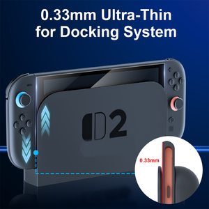Protector de Pantalla (Paquete de 2) con Marco para Consola Nintendo Switch 2, Cristal Templado 9H HD, Película Protectora Transparente - Product Image 6