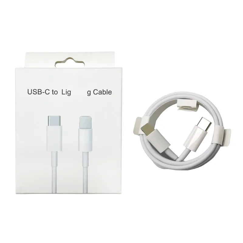 Wholesale Type C To Lighting Charger Data Cord PD Fast Charging USB-C Cell Phone Power Cable For iPhone Apple